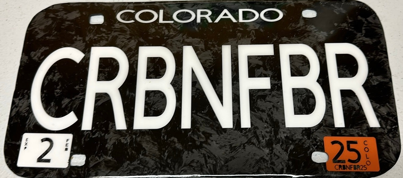 Forged Carbon License Plate (Pair)